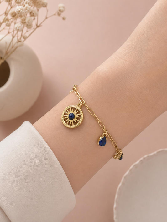 Bracelet à Breloques Lapis-Lazuli – 5th Élément