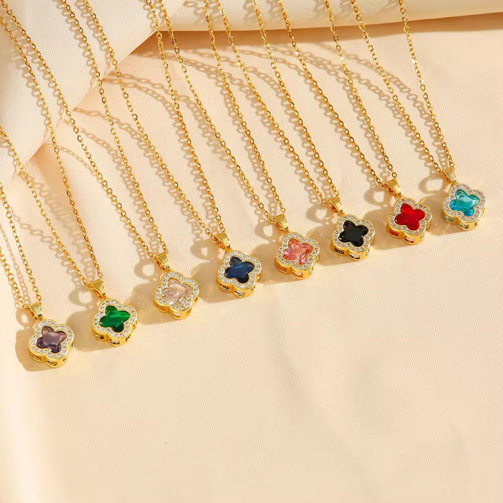 Collier Fleur Porte-Bonheur