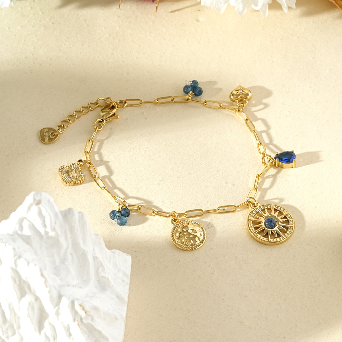 Bracelet à Breloques Lapis-Lazuli – 5th Élément