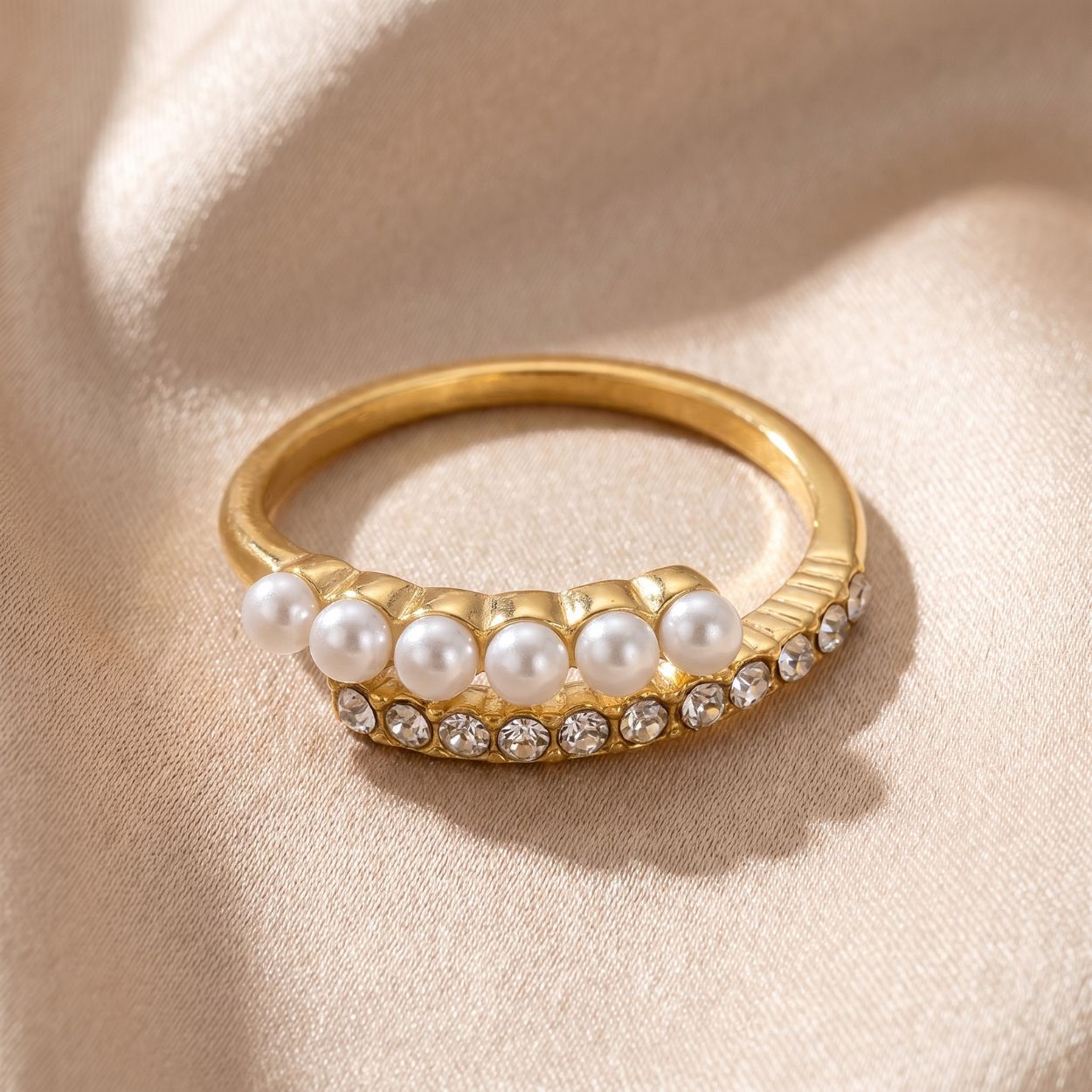 Bague perles