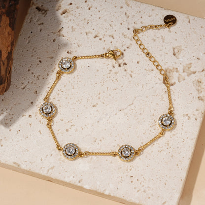 Bracelet Médaillons Sertis – 5th Élément