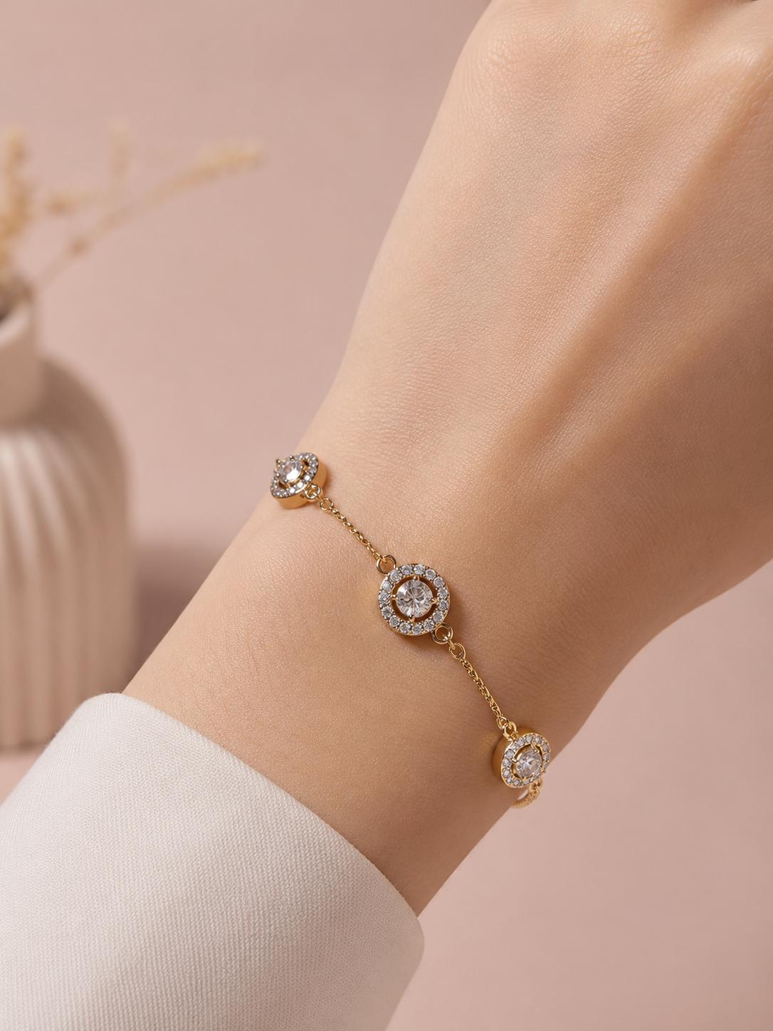 Bracelet Médaillons Sertis – 5th Élément