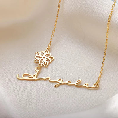 Collier Prénom Fleur de Vie