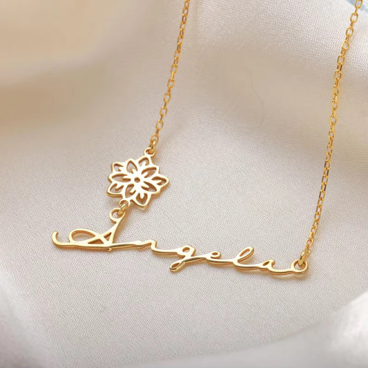 Collier Prénom Fleur de Vie