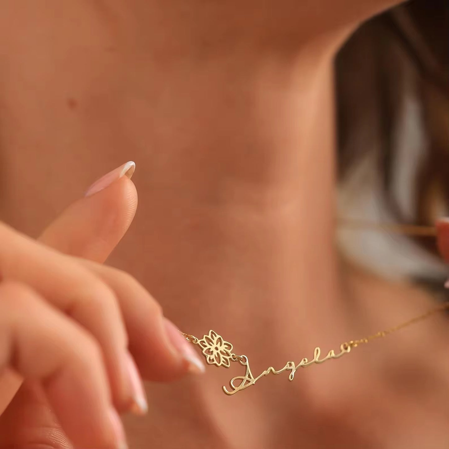 Collier Prénom Fleur de Vie