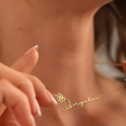 Collier Prénom Fleur de Vie