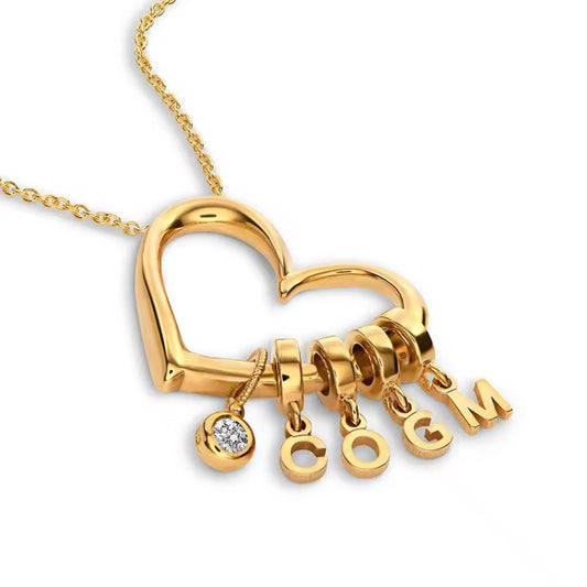Collier Cœur Initiales