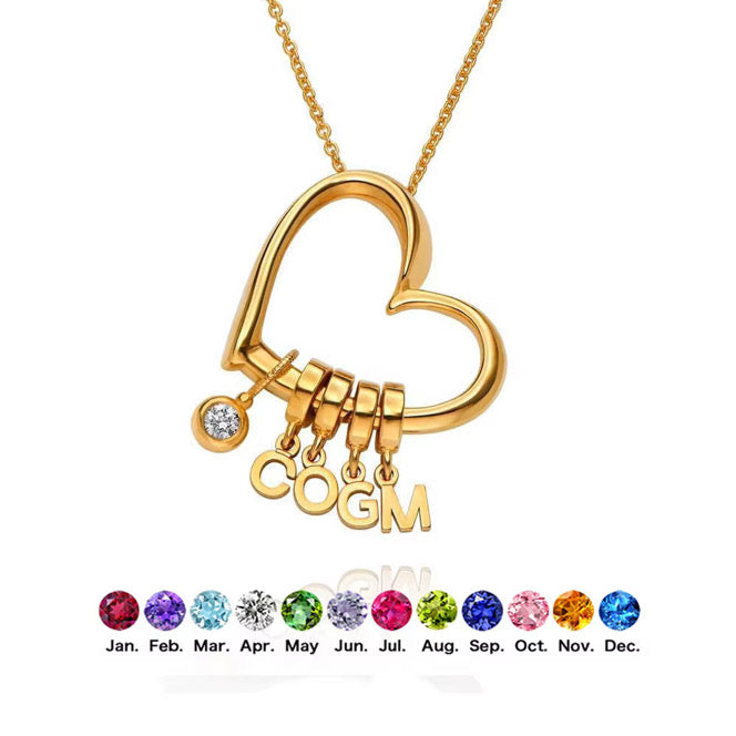 Collier Cœur Initiales
