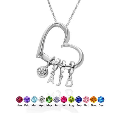 Collier Cœur Initiales