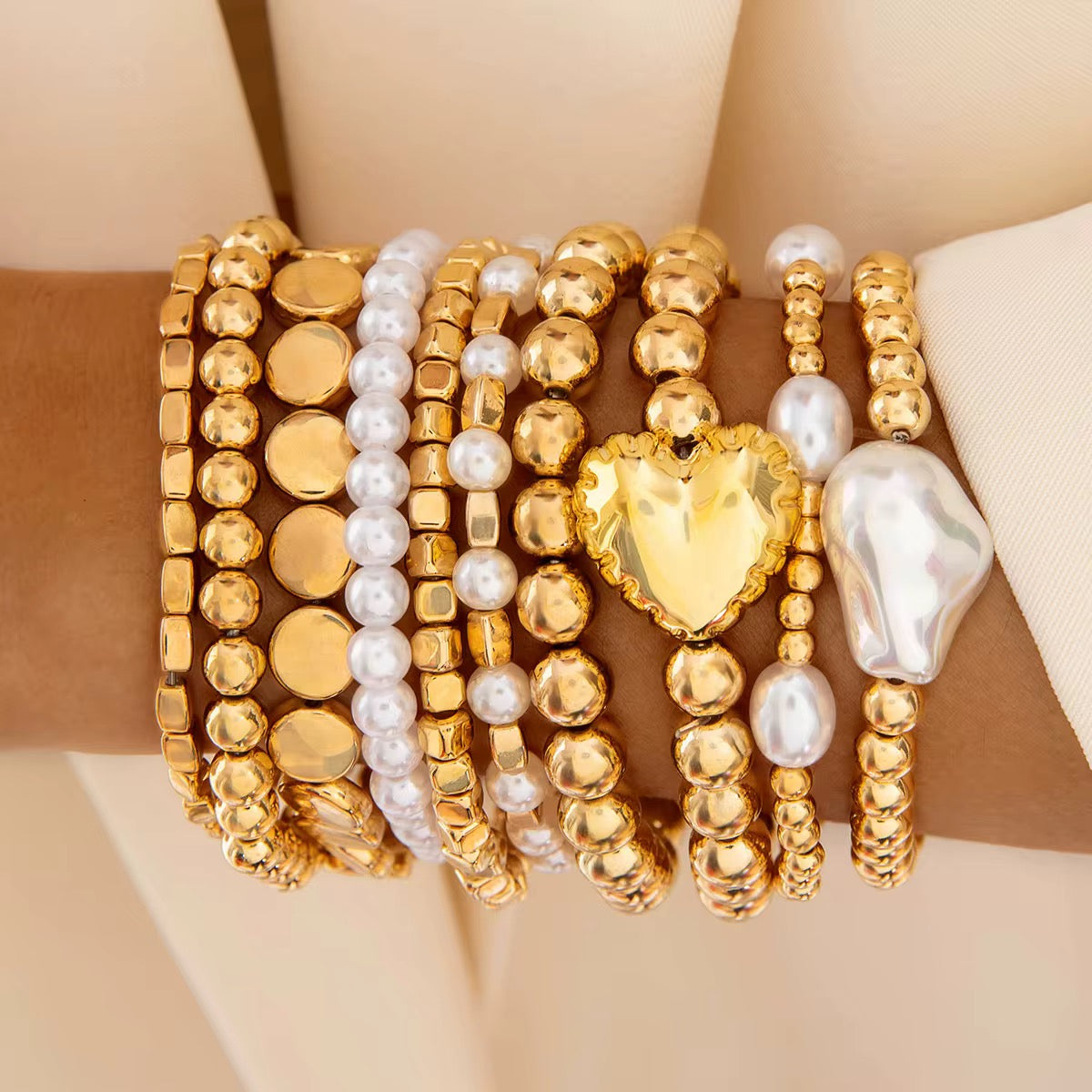 Bracelets Cœur de Perles
