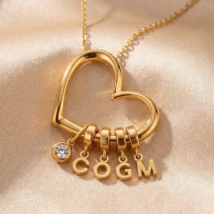 Collier Cœur Initiales